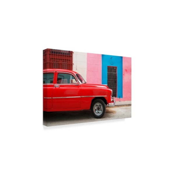 Philippe Hugonnard 'Colorful Havana And Red Chevy' Canvas Art,12x19